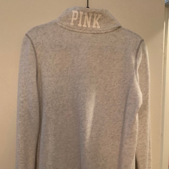 Victoria Secret Pink half zip sweat shirt - Picture 2 of 5